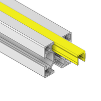 61-013-2 MODULAR SOLUTIONS PVC COVER PROFILE 30 SERIES YELLOW, 8'